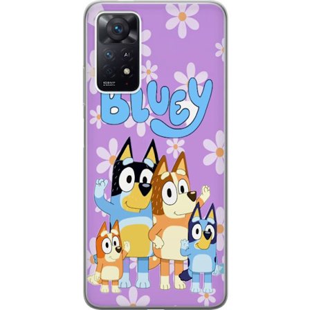 Kompatibel Mobilcover til Xiaomi Redmi Note 11 Pro Stitch som skolefigur med bøger, blyanter og rygsæk i farverig kawaii-illustration