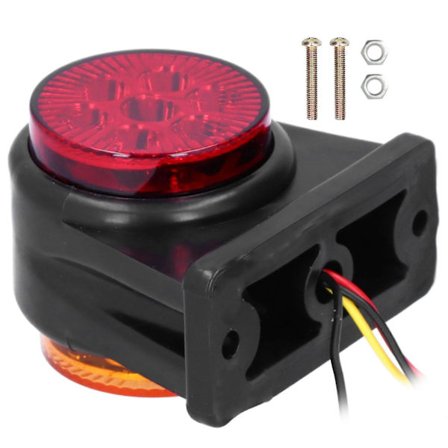 12/24V LED-sidomarkering Röd Gul Dubbel Färg Sidoljus IP65 Vattentät Universal för Bil Lastbil Trailer