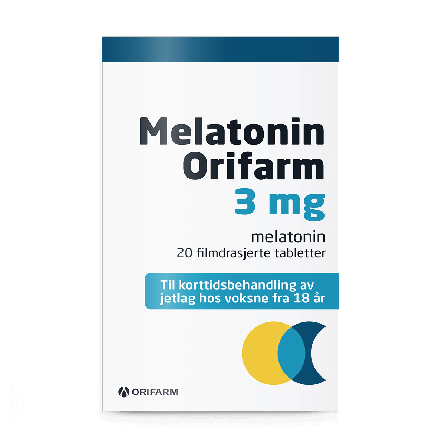 Melatonin Orifarm 3 mg tabletter, 20 stk.