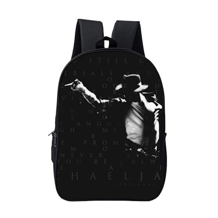 Michael Jackson ryggsäck dubbellagersväska 16 tum stil 15