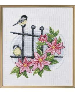 Stickpackung Bild Vögel am Tor - Permin