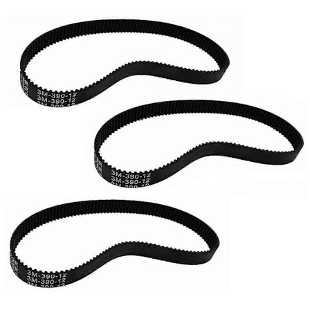 3st 3m-390-12 Gummidrivrem För Elcykel E-cykel Scooter[D]