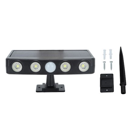 LED Solcell Rörelsesensor Marklampa Vattentät Gångvägslampa för Trädgård Gräsmatta