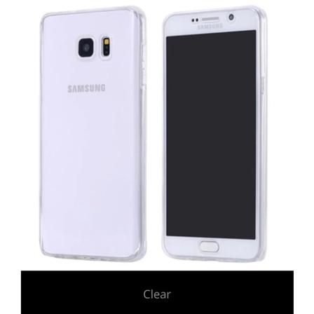 Samsung S8 Dubbelsidigt Silikonfodral Med Touchfunktion Genomskinlig