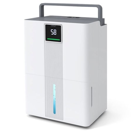 COSTWAY Ilmanpoistaja - 35 L/Päivä 50 M²:lle (30°C, 80 % RH) - Hiljainen, 24H Ajastin LED-näyttö Kellarille/Kotiin/Kylpyhuoneeseen