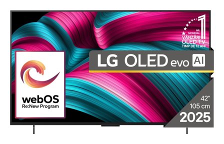 LG OLED evo AI OLED42C51LA Fernseher 106,7 cm (42") 4K Ultra HD Smart-TV WLAN Schwarz