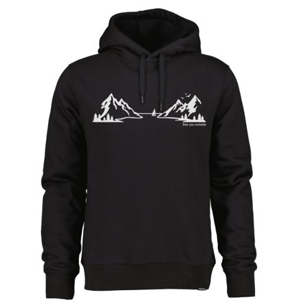 Didriksons Ven USX Hoodie Landscape Black - M