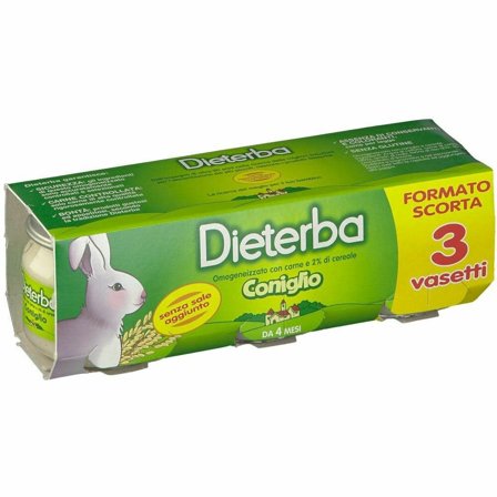 Dieterba Omogeneizzato Coniglio 3x80g
