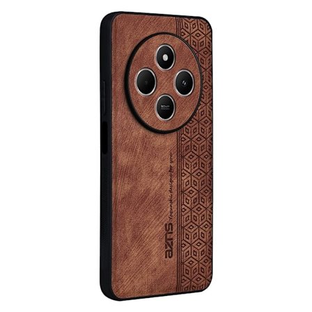 SKALO Xiaomi Redmi 14C AZNS PU læder Cover - Brun