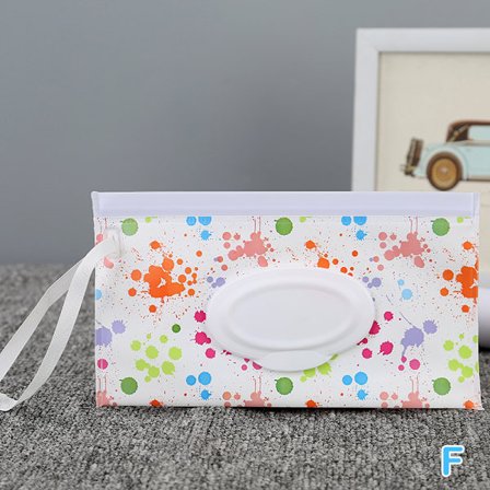 Bærbar baby våtservietter Bag Tissue Box Container Miljøvennlig R
