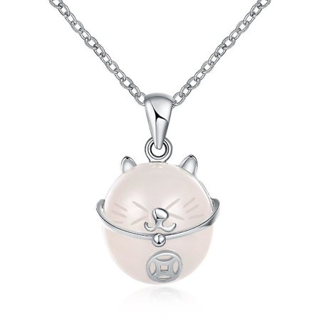 Pte Fashion Sterling Silver Halsband Lucky Cat Halsband Sb-N0392-A