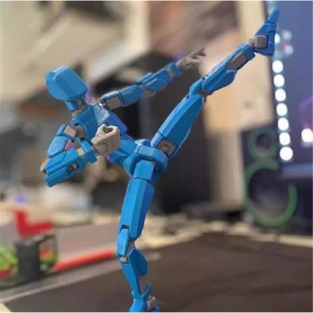 T13 Actionfigur, Titan 13 Actionfigur, Robot Actionfigur, 3D-trykt Actionfigur NY Black Blue