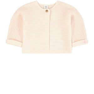 Kids - Petit Bateau Pink Knitted Ribbed Cardigan - Jumpers and knitwear - 3 months - Pink - Mädchen