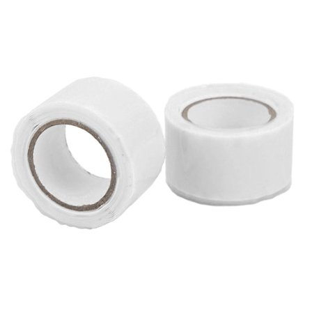 2 stk. selvsmeltende silikontape Isolerende vanntett teip for reparasjon av vannrør, hvit