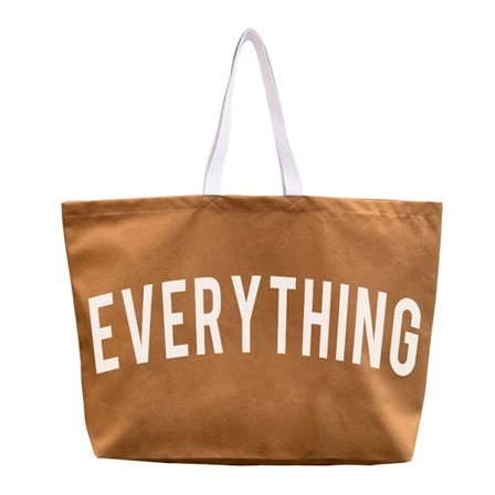 Store tøyvesker Lerretshåndvesker BRUN