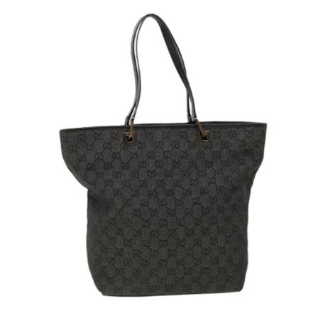Gucci Vintage, Pre-owned Canvas totes Zwart, Dames, Maat:ONE Size,leather