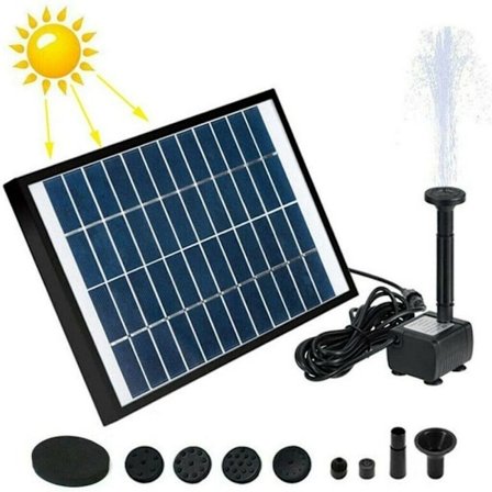 Solar Vannpumpe Solar Panel Powered Water Fountain Pool