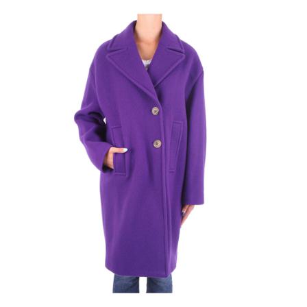 Pinko, Single-Breasted Coats Fioletowy, Kobieta, Rozmiar: S