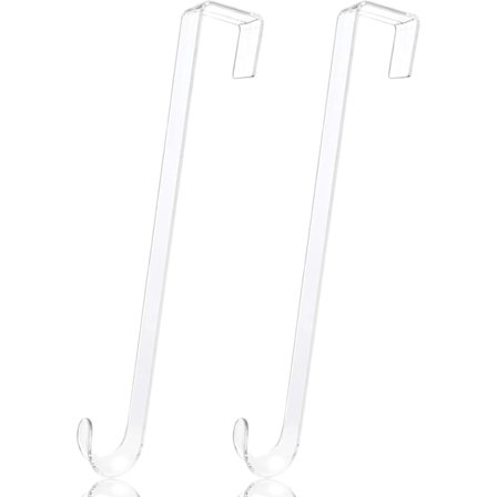 2 kpl Kirkas Seppeleen Ripustin, 38 cm Seppeleen Ripustimet Ulko-ovelle, Sisä- tai Ulko-oven Seppelekoukku, Oven Päällä Oleva Ripustin, Seppeleen 