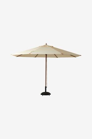 Cinas - Parasol Lizzano Ø4m olefin - Hvid - Parasoller - Fra Homeroom