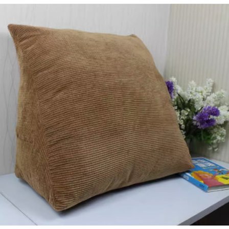 Ryglæn Pude Sengelæsning Pude Trekant Pude 20*36*40cm