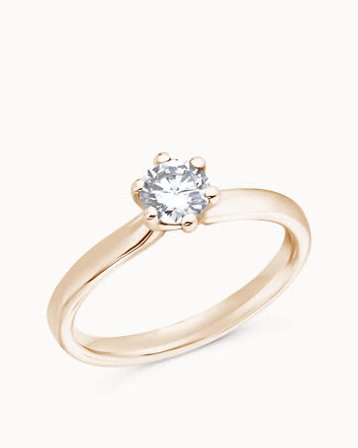 Diamantring Cleo 18K Gult Gull - Forlovelsesringer & Gifteringer hos Vanbruun