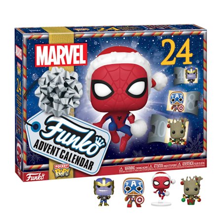 Funko Pop! Julekalender: Spiderman - 24 Dele Julegave Sæt, 24 Dages Juleafsætningsgave, Julekalender Overraskelse Julegave til Børn