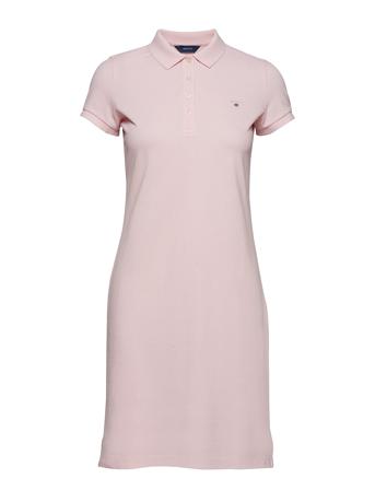 Original Pique Ss Dress Dresses T-shirt Dresses Lyserød GANT