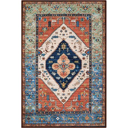 Boho Entrématta - 2x3ft Liten Matta Köksmattor Tvättbara Mattor för Sovrum Låghög Köksmattor Orientalisk Dörrmatta Matta för Entré Badrum