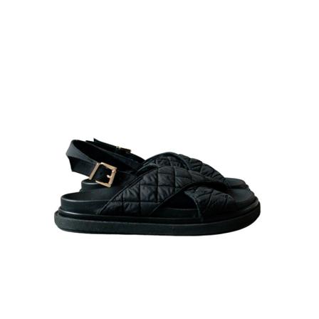 Alohas, Marshmallow Quilted sandals Czarny, Kobieta, Rozmiar: 40 EU