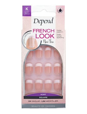 Depend Cosmetic French Look Rosa Kort Sq - Nude - ONE SIZE