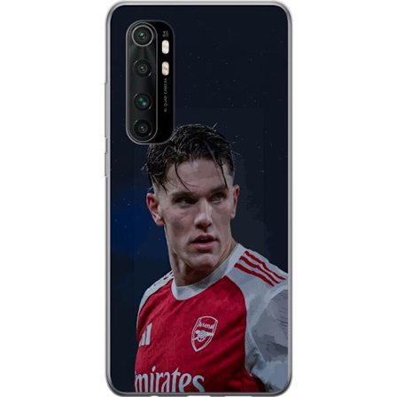 Kompatibelt Mobildeksel til Xiaomi Mi Note 10 Lite Pastellregnbue med hvite stjerner og myk fargeovergang i drømmende himmeldesign