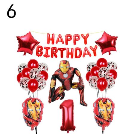 Mordely Spiderman Folieballonger Festdekoration