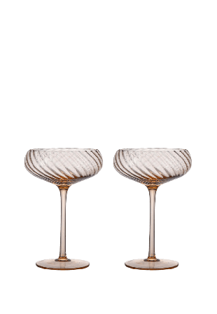 Byon Champagnekupa Opacity 2-Pack Champagneglas Rosa ø11x16cm 30cl