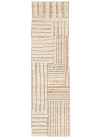 Indoor/Outdoor Rug Max Beige/White Runner Small