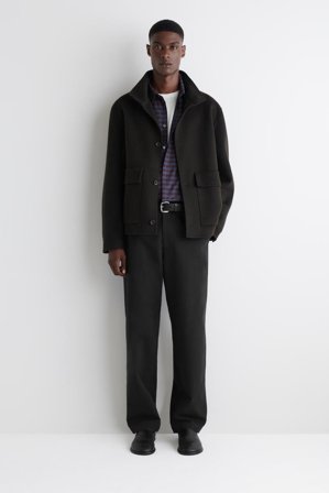 COS Men's Camisa De Algodón A Cuadros in Rojo