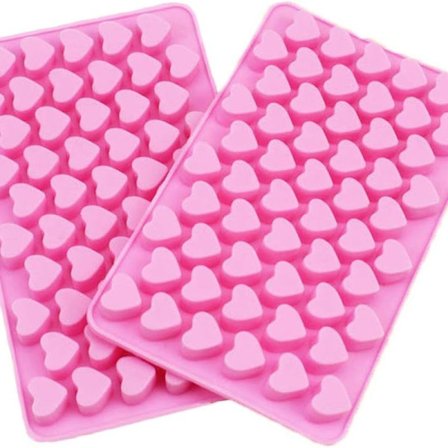 Silikon Mini Hjerte Bakeform med 55 Hulrom,