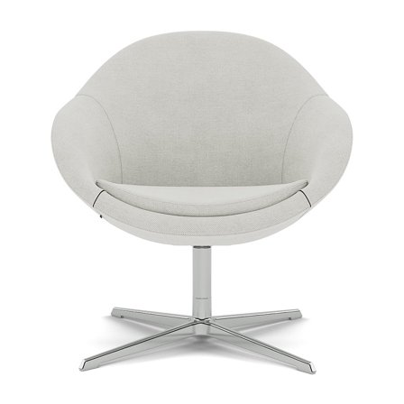 Varier Furniture Kokon Club - Grey Wool - Chrome base