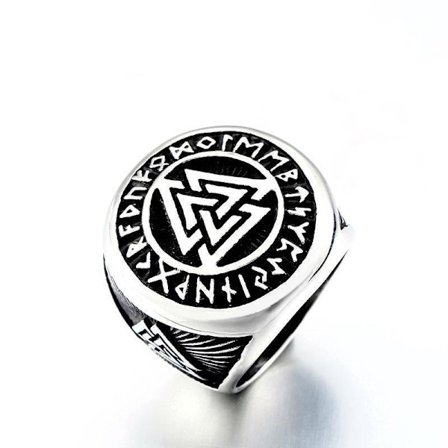 Ring - Norse Mythology - Valknut #12 - Stainless steel