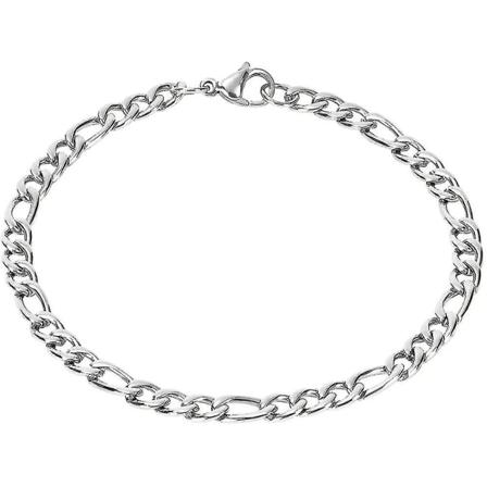 Herre Sterk Antique10mm Kubansk Sølv Armbånd Mote Retro 21cm Tita