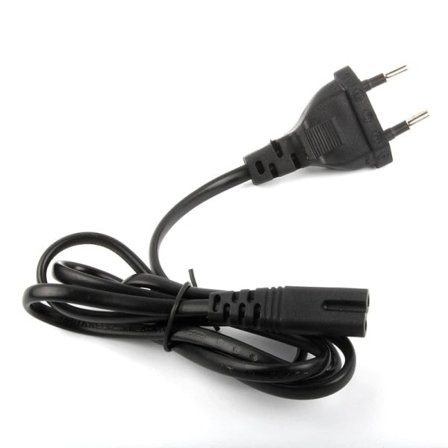 Universal 1m EU Standard til Figur 8 C7 2-Pin Plug AC Strøm Kabel Bly ledning