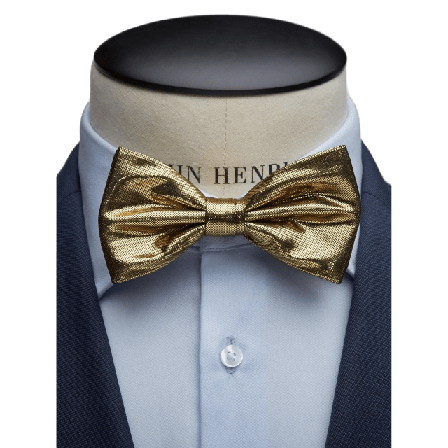 John Henric Bow Tie Formal Pre Tied Kostymtillbehör Herr Guld ONESIZE