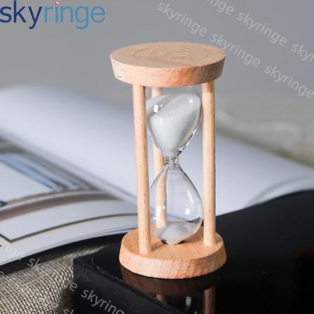 Træsandtimer 5 minutters timer Bærbar sandtimer Dekorativ timeglastimer Køkkensandur