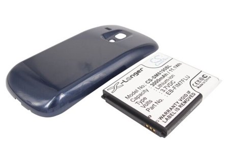 Batteri til SmartPhone, Mobil til Samsung GT-I8190, Galaxy SIII mini, Galaxy S3 mini og andre.