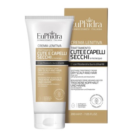 Euphidra Cura dei Capelli Crema Lenitiva Cute Capelli Secchi 200ml - Crema Capelli