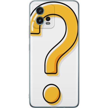 Kompatibelt Mobildeksel til Motorola Moto G72 Spørsmålstegn