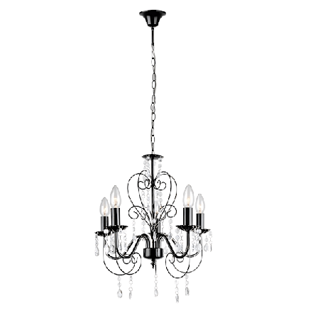 Riippuva Kattovalo Toolight Ebt010-5Cp Musta