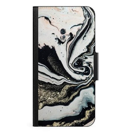 Naive iPhone 13 Mini Plånboksfodral - Golden Swirl