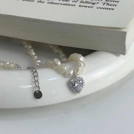 Kaulakorun sydännaula S925 hopea muotikorut Ac5356 2