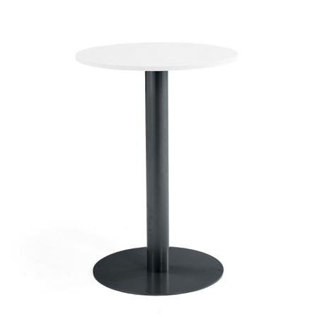 Säulentisch ALVA, Ø 700 x 1000 mm, weiß/anthrazit